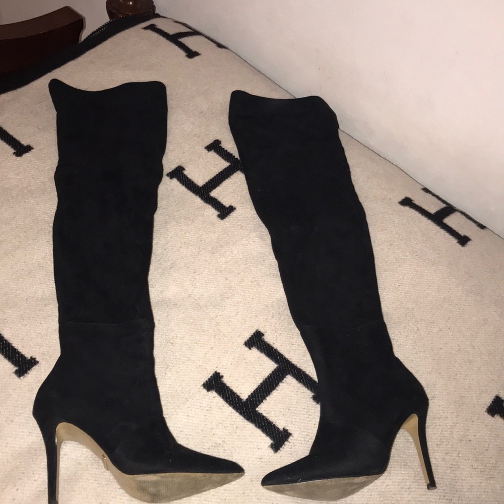 Kardashian Kollection over the knee high booties